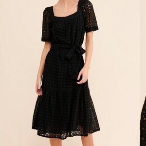 Maeve by Anthropologie Josette Eyelet Midi Dress Sz XSP